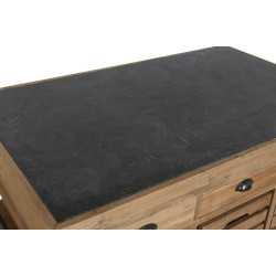 Mesa Isla de cocina Marron