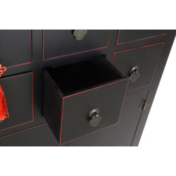 Mueble cajonera oriental Negro
