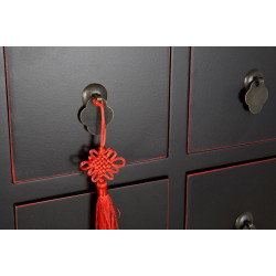 Mueble cajonera oriental Negro