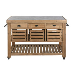 Mesa Isla de cocina Marron