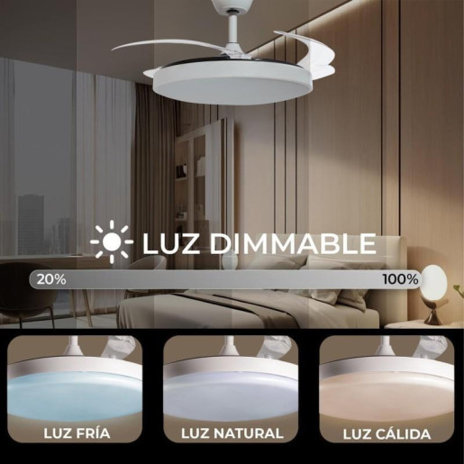 Ventilador techo blanco eclipse