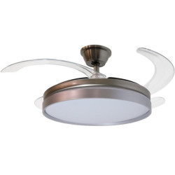 Ventilador techo plateado mate zenith
