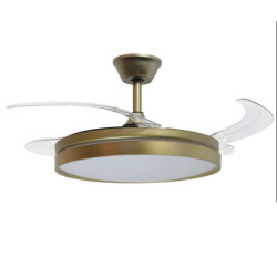 Ventilador techo dorado mate zenith