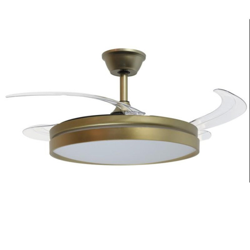 Ventilador techo dorado mate zenith