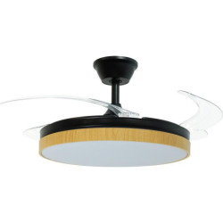 Ventilador techo negro y natura aeolus
