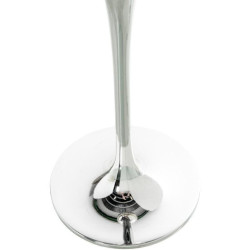 Set 2 copas cava plateado y transparente