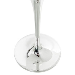 Set 2 copas cava plateado y transparente
