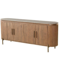 Aparador roble y beige