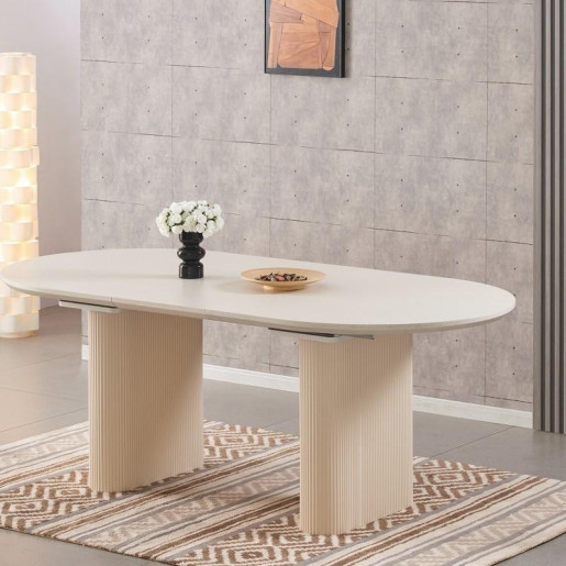Mesa comedor beige