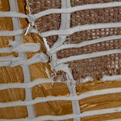 Cuadro lienzo blanco, beige, marron claro y natural