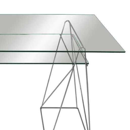 Set 2 soportes mesa cromado