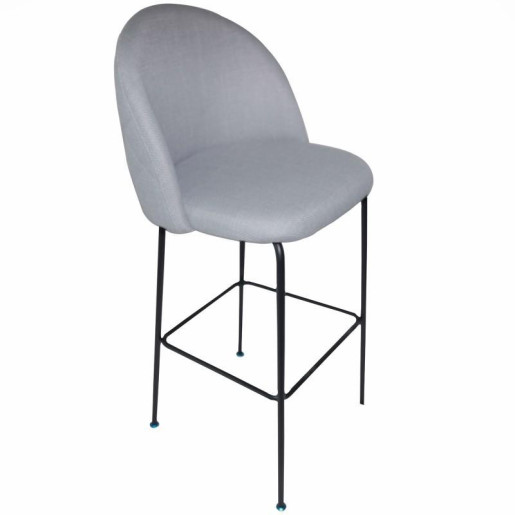 Set 4 taburetes gris y negro