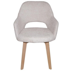 Set 2 sillas beige y natural