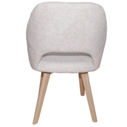 Set 2 sillas beige y natural