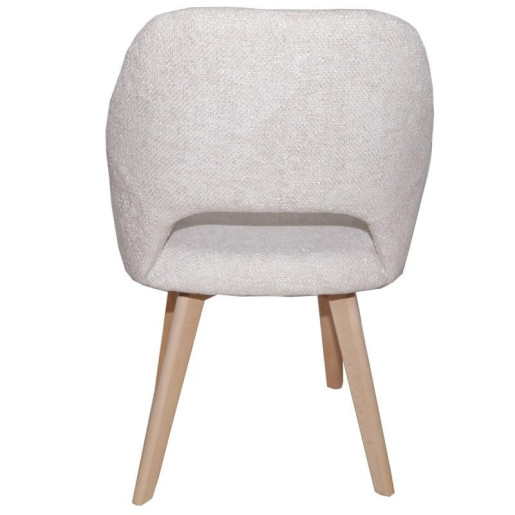 Set 2 sillas beige y natural
