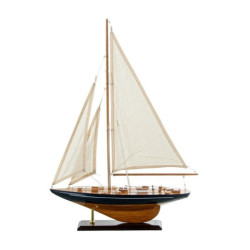 Velero azul y natural