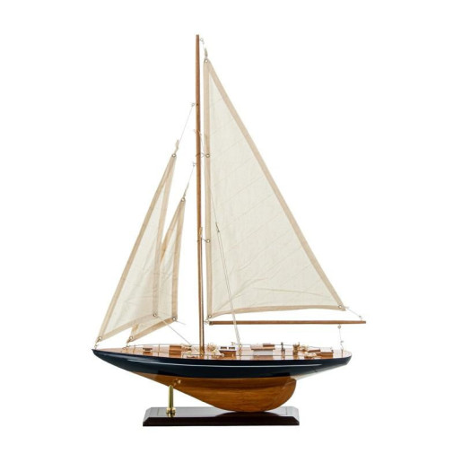 Velero azul y natural