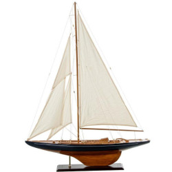 Velero azul y natural
