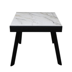 Mesa comedor negro y blanco