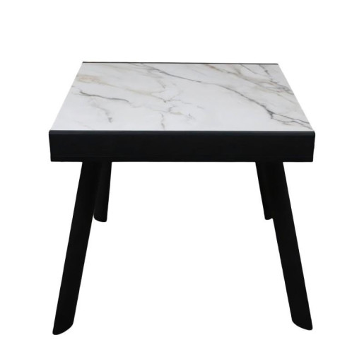 Mesa comedor negro y blanco