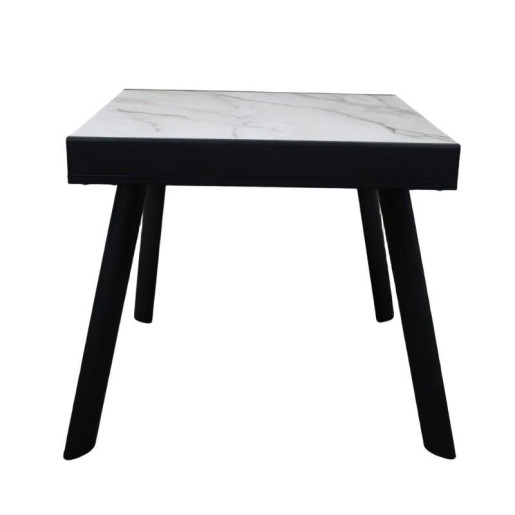 Mesa comedor negro y blanco