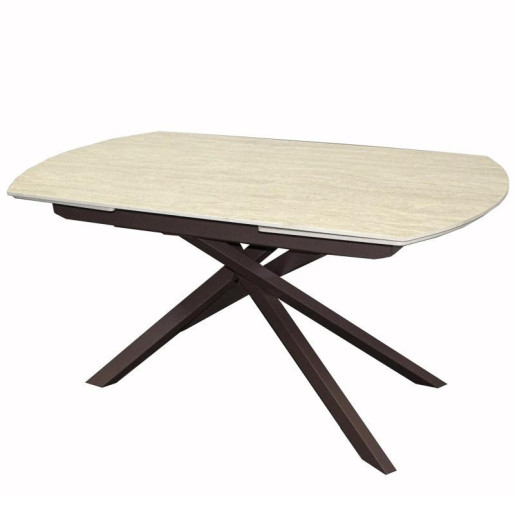 Mesa comedor marron y beige