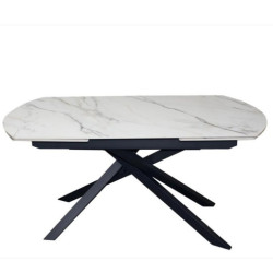 Mesa comedor negro y blanco