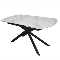 Mesa comedor negro y blanco