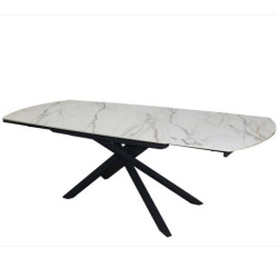 Mesa comedor negro y blanco