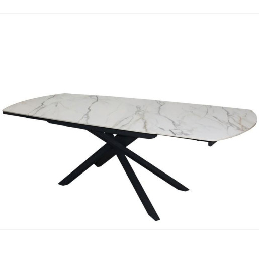 Mesa comedor negro y blanco
