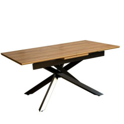 Mesa extensible negro y natural
