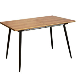 Mesa extensible negro y natural