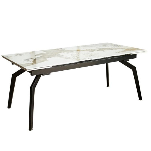 Mesa extensible negro y blanco