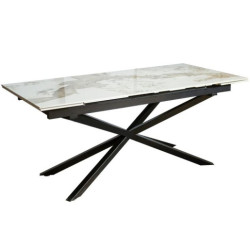 Mesa extensible negro y blanco