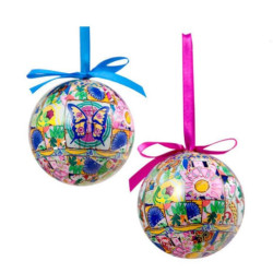 Set de 12 bolas de navidad Multicolor