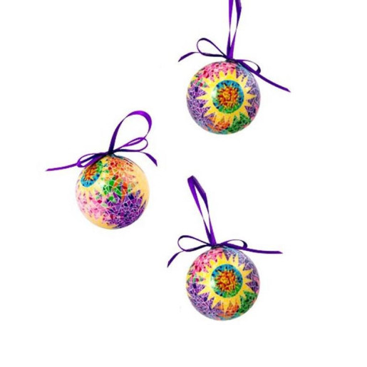 Set de 12 bolas de navidad Multicolor