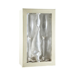 Set de 2 copas de cava Plateado