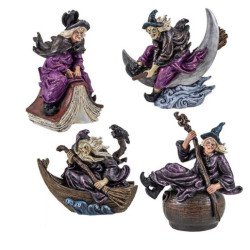 Set de 4 brujas variadas Multicolor