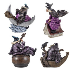 Set de 4 brujas variadas Multicolor