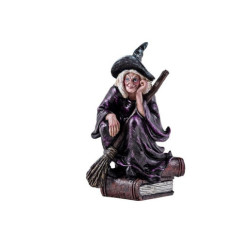 Figura bruja en libro Multicolor