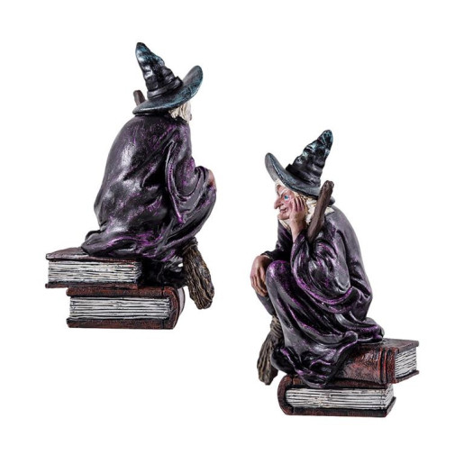 Figura bruja en libro Multicolor