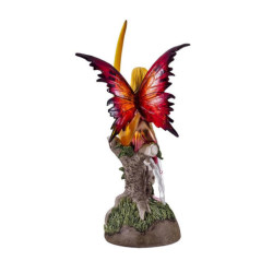Figura de una hada en la luna Multicolor