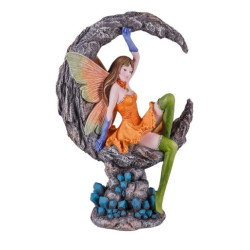 Figura de una hada Verde y naranja