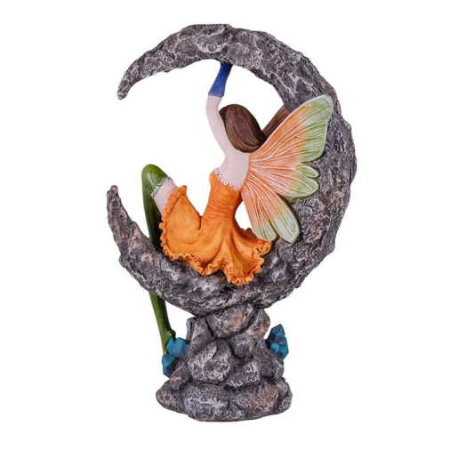 Figura de una hada Verde y naranja