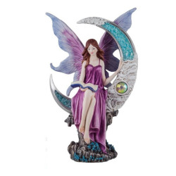Figura de una hada Azul y morado