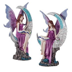 Figura de una hada Azul y morado
