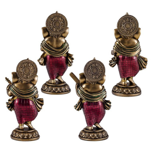 Set 4 figuras ganesha Dorado