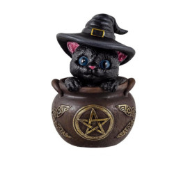 Figura gato brujo Multicolor