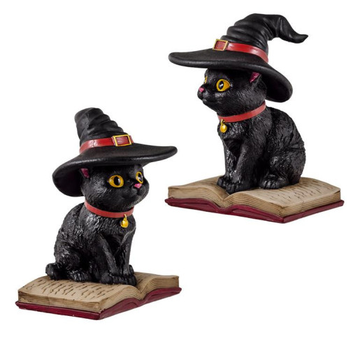 Figura gato brujo Multicolor