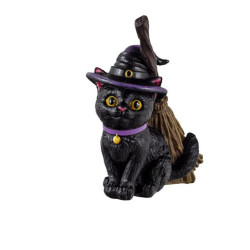 Figura gato brujo Multicolor